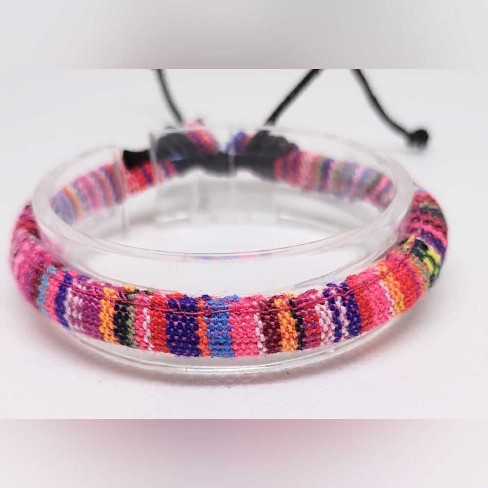 Men's bracelets striped punk hemp new e40